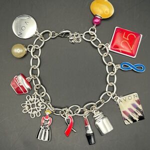 Vintage Avon Enameled Charm Bracelet‎